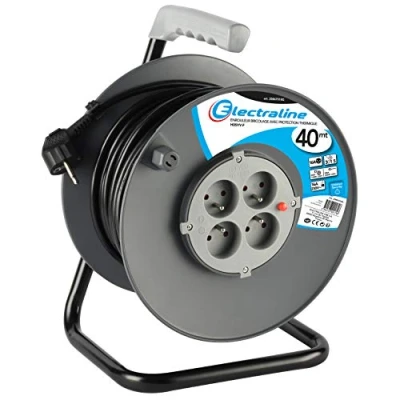 Imagen de Electraline Alargadera con soporte, para bricolaje, negro, 20867018G
