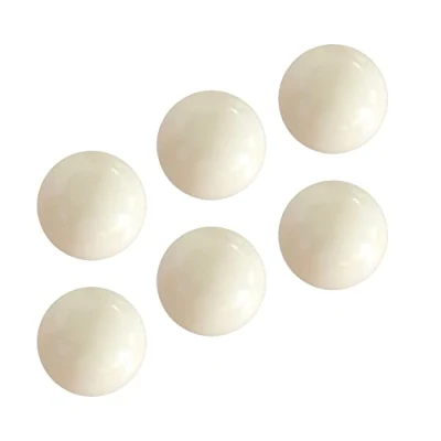 Imagen de DOJA Barcelona Pelotas Futbolin de Resina 34mm Pack 6 Blanca Bolas para Duras Profesional Bar, Sala Juegos Apto Adultos Aficionados y Profesionales