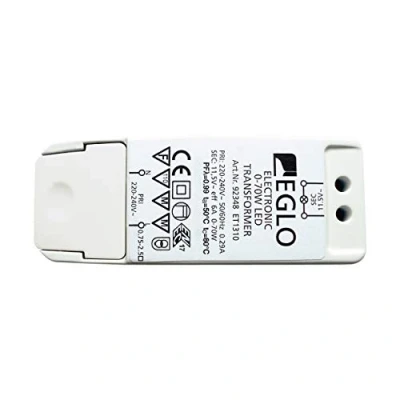 Imagen de EGLO transformador led halógeno, para led: 0 40 vatios, halógeno: 70 controlador regulable