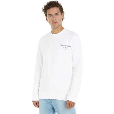 Imagen de Tommy Jeans Sudadera Hombre sin capucha, Weiß (Blanco), XL
