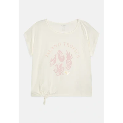 Imagen de Roxy PURA Playa Camiseta estampada para niños, Talla: 6a, Egret