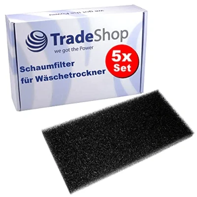 Imagen de Trade Shop Filtro de esponja y espuma compatible con Panasonic Gorenje Asko Cylinda Hisense Pelgrim Sibir Upo Secadora bomba calor