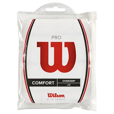 Imagen de Wilson Pro, Overgrips Raqueta Unisex Adulto, Bianco (White), 12 Pack