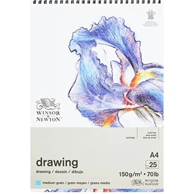 Imagen de Winsor &amp; Newton papel de dibujo, Blanco Natural, DIN A4