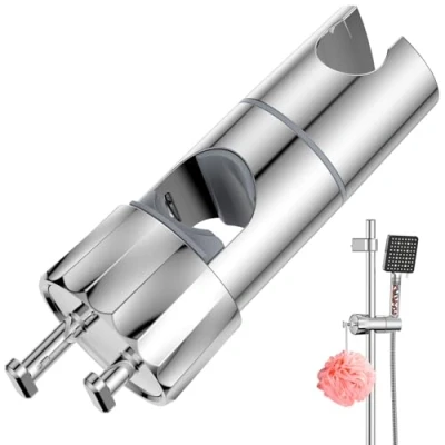 Imagen de YEAUPE PRO Soporte Ducha, Ajustable Alcachofa Ducha de Mano 19 28 mm, Universal para con 2 Ganchos Sujeción 360 Rotar Bracket
