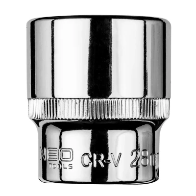 Imagen de NEO TOOLS 08 427 Piezas insertables de llave cubo 1/2 27 mm Acero cromo vanadio hexagonal