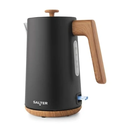 Imagen de Salter Toronto Hervidor de 1.7L ebullición rápida 3KW, base 360, filtro antical, inalámbrico, sensor contra seca y apagado automático, indicador nivel agua, controlador Otter
