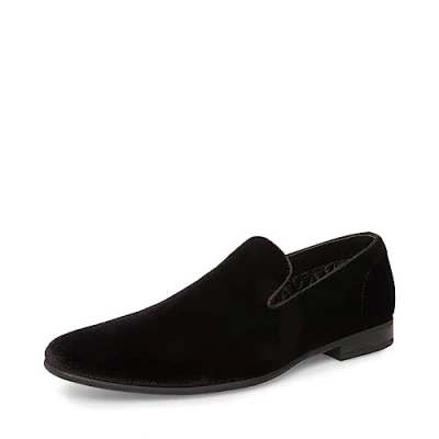 Imagen de Steve Madden Laight, Mocasín Hombre, Terciopelo Negro, 42 EU