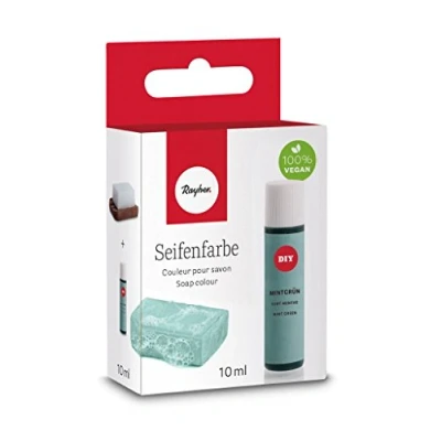 Imagen de Rayher 34246408 Colorante de jabón verde menta, 10 ml, vegano, biodegradable y con dosificador
