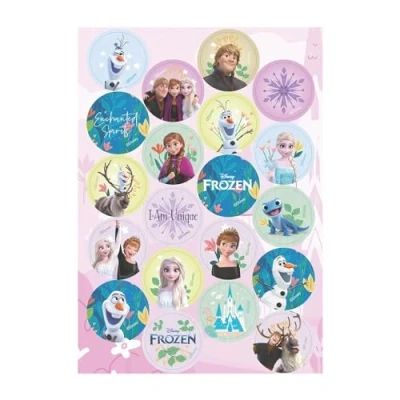 Imagen de dekora, Frozen, Mini Discos de Oblea Comestibles, Decoraciones para Cupcakes, Muffins y Galletas, Adornos Redondos 3,4 CM