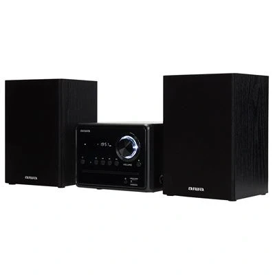Imagen de Aiwa MSBTU 300, Microcadena Hi Fi con Bluetooth, CD, USB, Radio FM, Negro