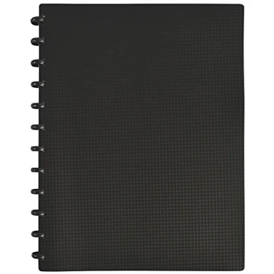 Imagen de Elba 400078998 Memphis Variozip Carpeta con fundas desmontables para 60 documentos (polipropileno opaco, A4), negra, color Negro