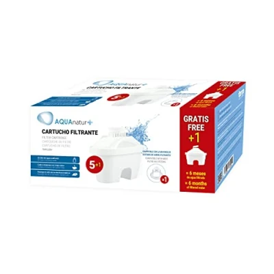 Imagen de TM Electron TMFIL106+ Pack de 6 a 12 Meses Filtros Agua, Compatibles con las Jarras Maxtra y Maxtra+, Unidades