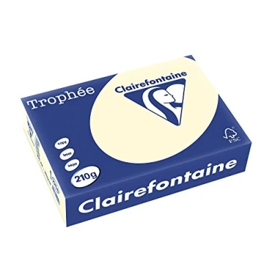 Imagen de Clairefontaine Trophée Resma de papel/cartulina, 250 hojas, A4, 21 x 29.7 cm, color crema