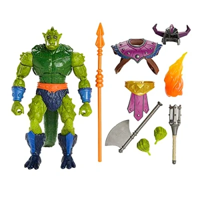 Imagen de Masters of the Universe Masterverse New Eternia Whiplash Figura de acción extragrande 21,6cm, 30 con articulaciones y accesorios, juguete HLB68