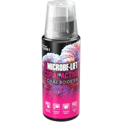 Imagen de Microbe Lift Coral Active 118 ml Potenciador de corales para Aumentar el Crecimiento y Colorido pétreos mejillones en acuarios Marinos.