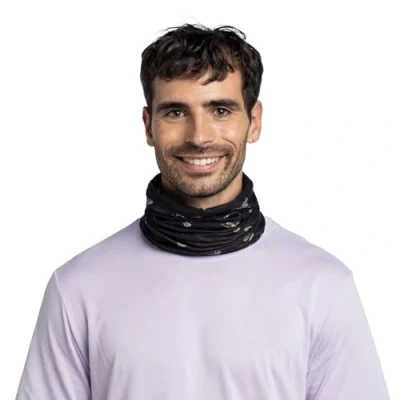 Imagen de Buff® Braga de cuello CoolNet UV® Hombre Mujer Adulto Flexible, Proteccion UPF50, Ligera, Elastica, Material Reciclado, Deporte, Verano, Talla Única, Negro