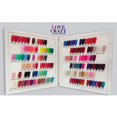 Imagen de Cris Nails LOVECRAZY Kit de Esmaltes Uñas en Gel Semipermanente (10 Colores / Base Coat y Top Coat)