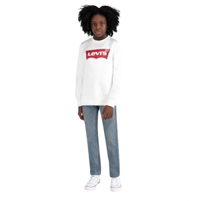 Imagen de Levi&#039;s Batwing Crewneck Sudadera para niños, Talla: 164, Marshmallow