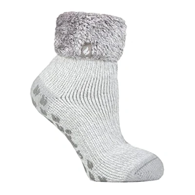Imagen de HEAT HOLDERS 1 x Mujer Invierno Cómodo Confortables Durable Térmico Diseño Caliente Fantasia Colores Gruesa Calcetines para Frío Clima (Gris Plata (Queenstown) 37 42 eu