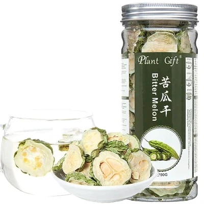 Imagen de Plant Gift Gohyah Tea Bitter Melon ( Melón amargo ) Tea, Tabletas de calabaza amarga, Kugua Seco Clear Fire Natural Health Braying Heat Peat Peage Popular 40g/1.41oz