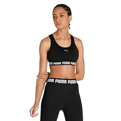 Imagen de Puma MID Impact FEEL IT BRA Sujetadores deportivos con sujeción media, Mujer, Talla: Large, Black