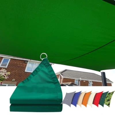 Imagen de Toldo Vela de Sombra Impermeable,Toldos Rectangular 2x2m,Toldos Exterior Terraza Protección UV 95%,para Jardin, Balcón, Patio.(Verde)