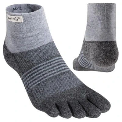 Imagen de Injinji Trail Midweight MiniCrew Xtralife Teensokken Granite Dames