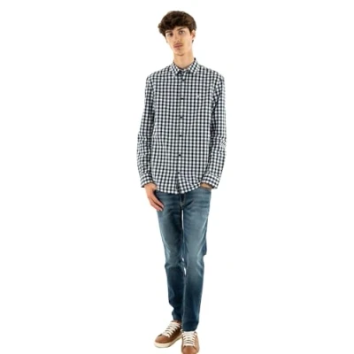 Imagen de Tommy Jeans Hombres TJM REG POPLIN CHECK SHIRT DM0DM19655, Blue (Dark Night Navy Small Check), M