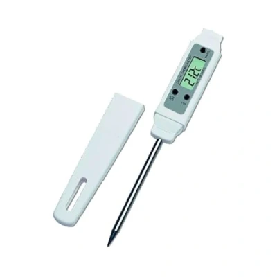 Imagen de TFA Pocket DIGITEMP S Termómetro Digital con sonda Conforme EN13485, plástico, Blanco