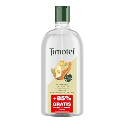 Imagen de Timotei 2 en 1 delicado almendras 400 ml + 350