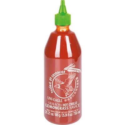 Imagen de UNI EAGLE Chilisauce, Sriracha, hot, lemongrass, 885 g / 750 ml