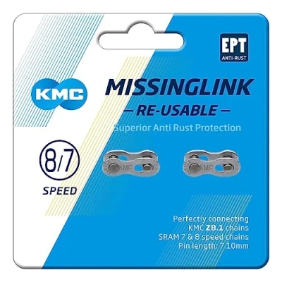 Imagen de KMC 7.1mm Giunto 7 8v 3/32 EPT RIU, Unisex Adulto, Plata