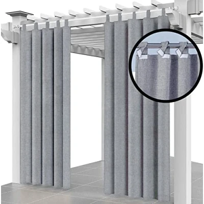 Imagen de Ferocity Cortina para Exteriores Impermeable 220 x 155 cm, Evitar el Agua, Resistente al Viento, Patio, Porche Frontal, pérgola, casa de Playa, (1 Panel) Flax [129]