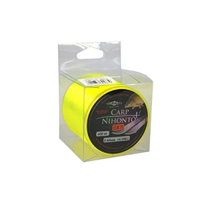 Imagen de Hilo Mikado Nihonto Fluo Amarillo 600 m 0,40 mm
