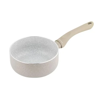 Imagen de FLORINA Cacerola de aluminio ISLA 16 CM 1,1L pequeña con revestimiento antiadherente Calentamiento rápido y uniforme Asa suave al tacto Diseño estético