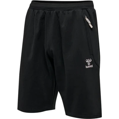 Imagen de hummel hmlMOVE Grid Cotton Shorts Pantalones Cortos, Black, L para Hombre