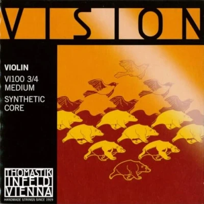 Imagen de Thomastik Cuerdas para violín Vision Synthetic Core juego 3/4 mediana