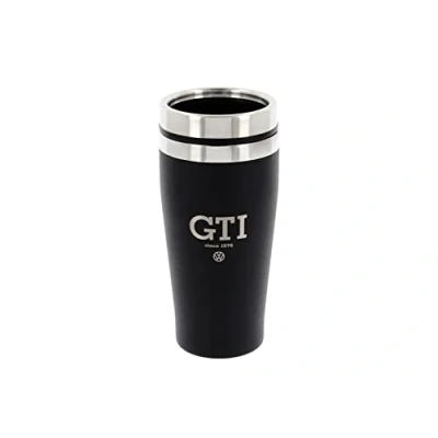 Imagen de BRISA VW Collection Volkswagen Vaso térmico de Acero Inoxidable Aislado con diseño del GTI The Legend (450 ml/Negro)
