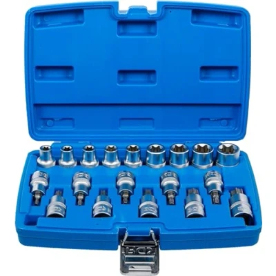 Imagen de BGS 5100 Juego de puntas y llaves vaso entrada 12,5 mm (1/2&quot;) E Torx / perfil en T (para Torx) 19 piezas