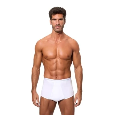 Imagen de Abanderado Braslip alto goma vista Línea Ocean Algodón 100% Hombre x1, Blanco, 52