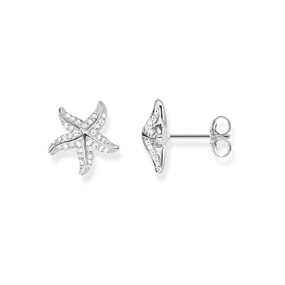 Imagen de Thomas Sabo Pendientes de botón Mujer, Plata Ley 925, Plateado