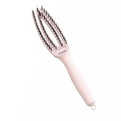 Imagen de Olivia Garden Fingerbrush Cuidado icónico con cerdas de Jabalí &amp; Nylon, Rosa Pastel, Talla Pequeña