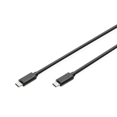 Imagen de DIGITUS cable de conexión USB 2.0 3,0 m C (m) a 480 Mbit/s tipo C, Negro