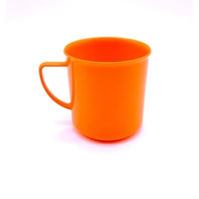 Imagen de Kimmel 21 000 1506 1 asa, té, Taza de café, Reutilizable, irrompible, pequeña, 180 ml, Plástico, Naranja