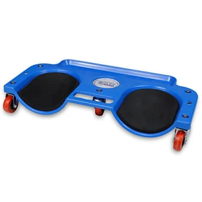 Imagen de CCLIFE Rodilleras con Ruedas Giratorias, Protector de Rodillas Capacidad 120 kg, Plataforma Bandeja y Asa, Ideal para Reparación Detalles Automóviles