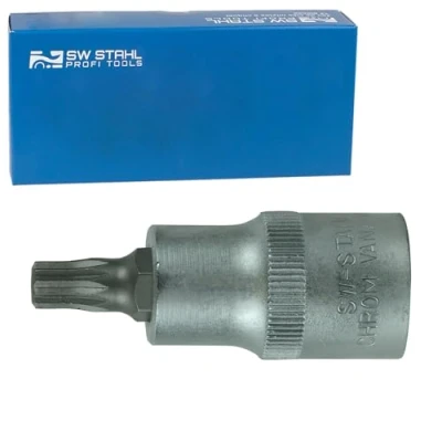 Imagen de SW Stahl 05303L Piezas insertables de llave cubo 1/2Pulgada Spline M8 Acero cromo vanadio dentado interior corto