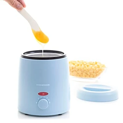 Imagen de InnovaGoods® calentador de cera depilatoria, Incluye espátula aplicación maquina caliente para depilar 200 ml Capacidad y 40 W potencia.