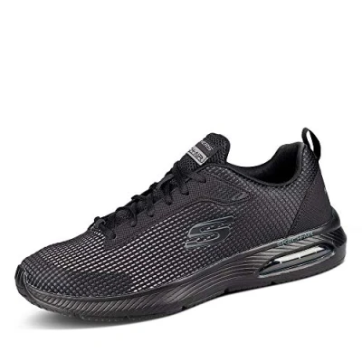 Imagen de Skechers DYNA AIR BLYCE Zapatillas bajas para Hombre, Negro (Black Mesh/Pu/Gray/Trim Bkgy), 42 EU, Black, EU
