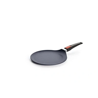 Imagen de Woll Diamond Lite Crepes (inductiva, diámetro de 26 cm, con Mango extraíble, Tipo cocinas, sartén Aluminio Fundido, Apta para Horno), Color Gris, Antracita